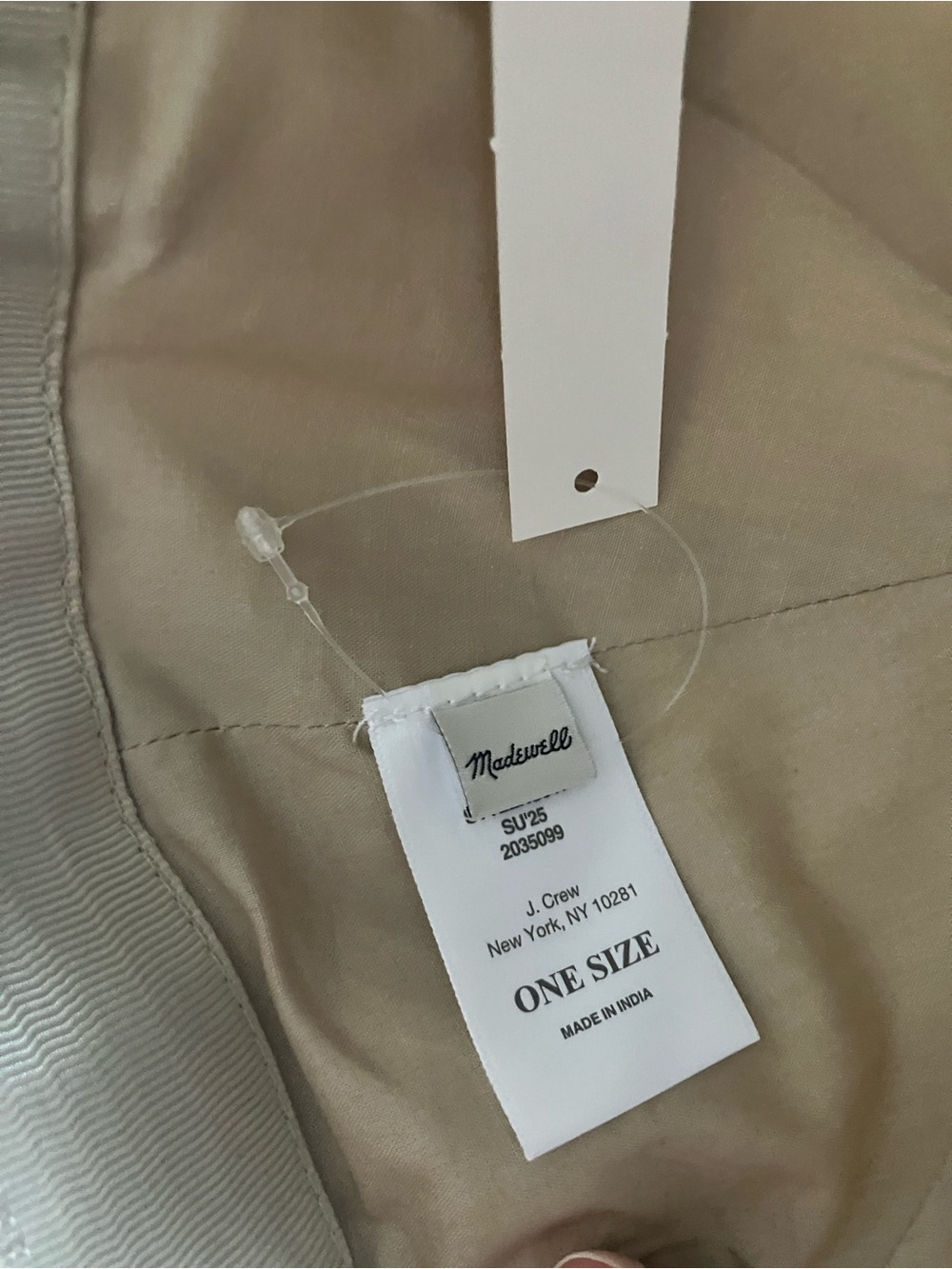 Madewell Canvas Baseball Hat Vintage Khaki - Picture 7 of 7